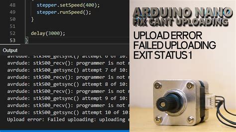 failed uploading exit status 1.